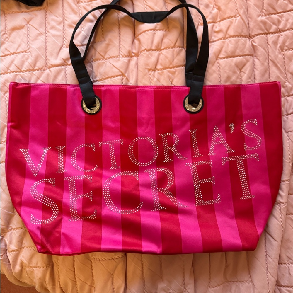 Victoria's Secret Original Bold Pink Tote Bag